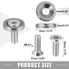 X AUTOHAUX Car Bumper Fender Washer Bolt Engine Bay Dress