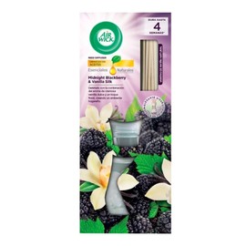 Air Wick Aromatizante Reeds, Midnight Blackberry & Vanilla Silk, difusor con aromatizante de 50 ml