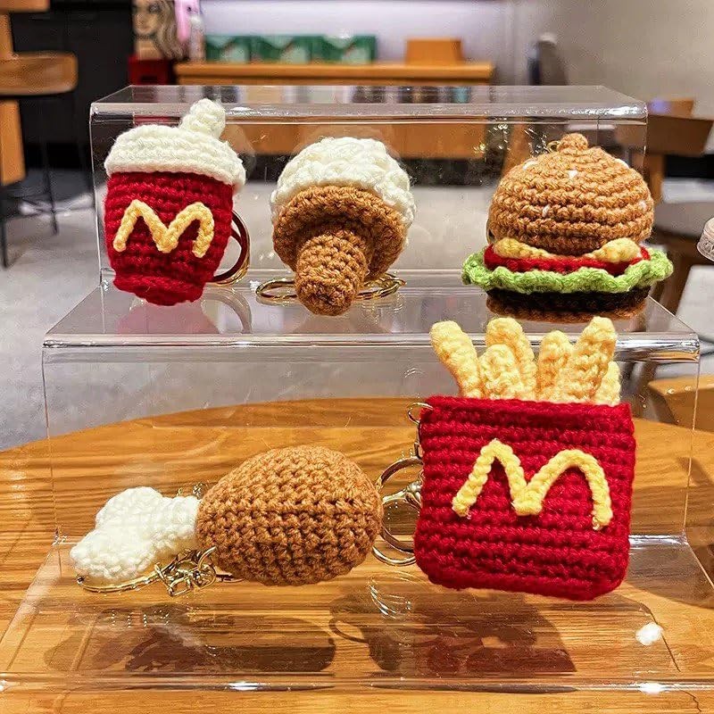 [LeChengMM] Plush French Fries Cola Hamburger Chicken Leg Ice Cream
