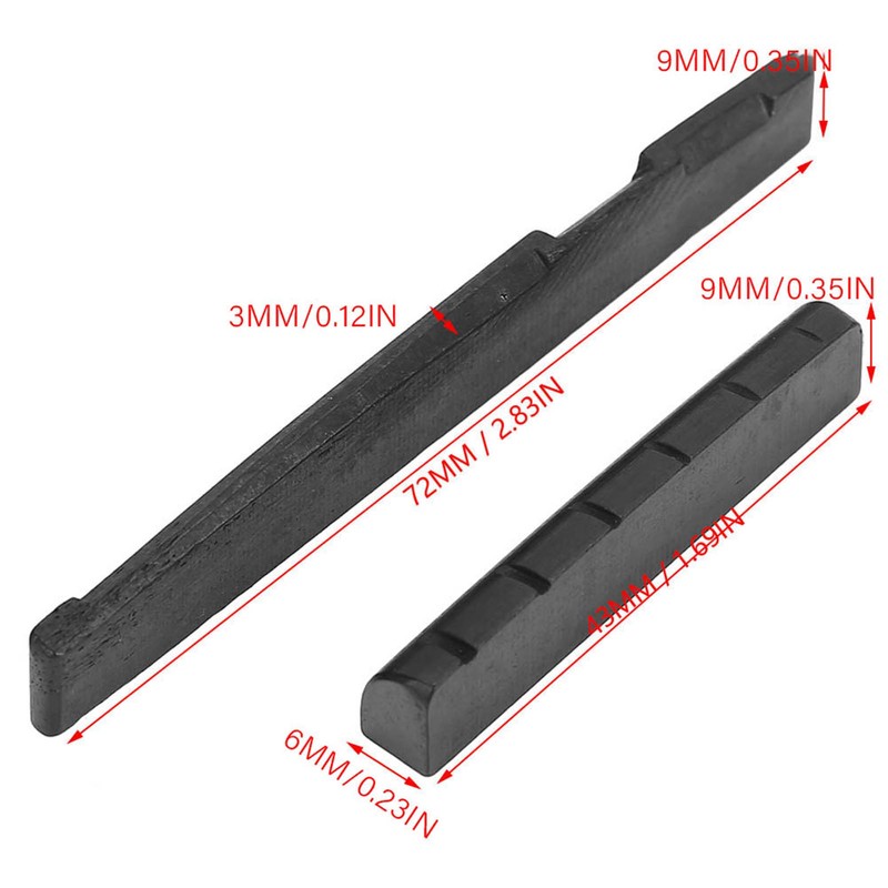 Camel Bone Guitar Upper Nut Bottom Saddle Repair Replacement for