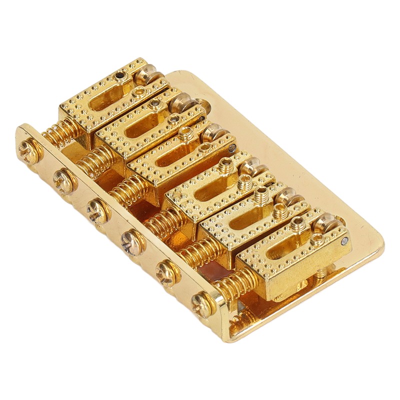 Electric Guitar Bridge 6 Strings 65mm Glossy Metal Guitar Hardtail