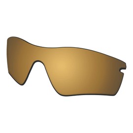 Predrox Metallic Bronze Mirror Radar Path AR Coated Polycarbonate Lenses & Rubber Kits Replacement for Oakley Sunglass Polarized