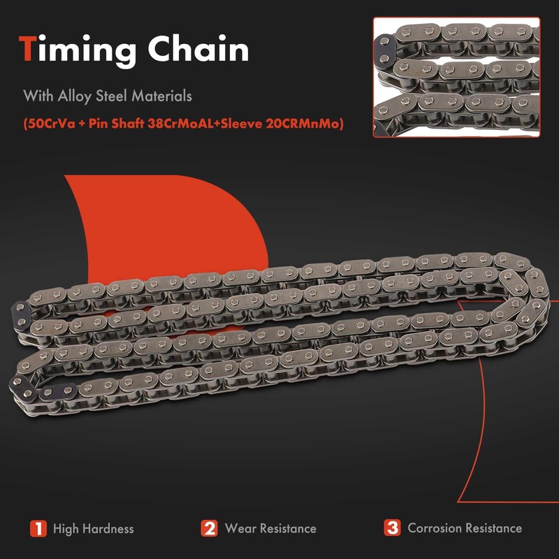 A-Premium 6-PC Engine Timing Chain Kit Compatible with Saturn SC1