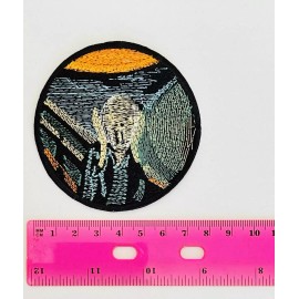 The Scream Iconic Painting Iron On Patch Edvard Munch Norway