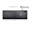 SurnQiee Large Letter Print Keyboard, 104 Keys Standard Full Size