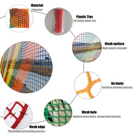 KACQIHTU Rope Net Kids Safety Netting Stair Balcony Railing Child Safety Net Playground Netting Patio Fence Protection Net Pet Toy Anti-Fall Rope Netting Multicolour