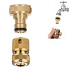 Brass Hose Connector Garden Hose Connector, Thread Easy Connect Tap