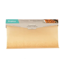 Frieling Unbleached Parchment Paper, Reusable Double-Sided Non-Stick Silicone Coating, Endless Sheet on Roll, 78 Sq Ft., 13-Inch x 72 ft. for Baking, Air Frying, Steaming Packaging …