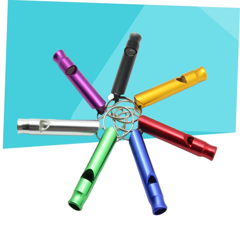 Kisangel 3sets Portable Emergency Whistle Aluminum Alloy Survival Tool for