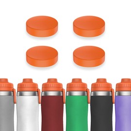 BOSORIO 4 Pack Spill Stoppers Compatible with Gatorade Stainless Steel Sport Bottle 26oz, Replacement Lid Parts Rubber Seal Mouth Plug for Drink-Thru Cap