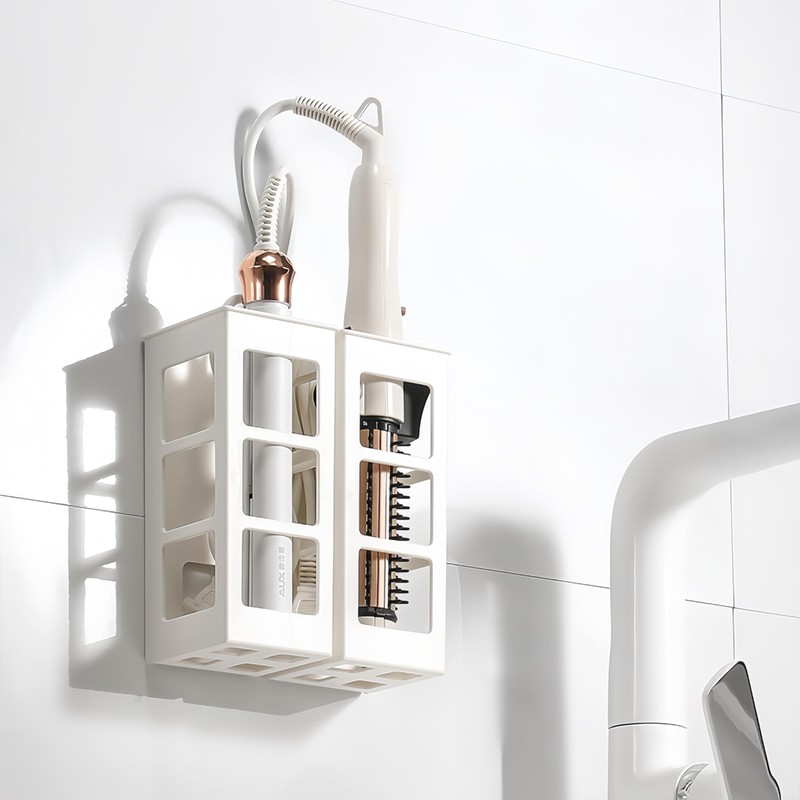 2 Set Hair Tool Organizer Wall Mount, Hanging Bathroom Hair