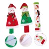 SHOWERORO Refrigerator Door Handle Covers Christmas Theme Snowman Pattern Easy