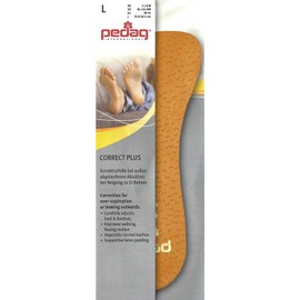 pedag Correct Plus 3/4 Length Vegetable Tanned Leather Orthotic Footbed for Over-supinators, Medium (8-10 women), 1 Count