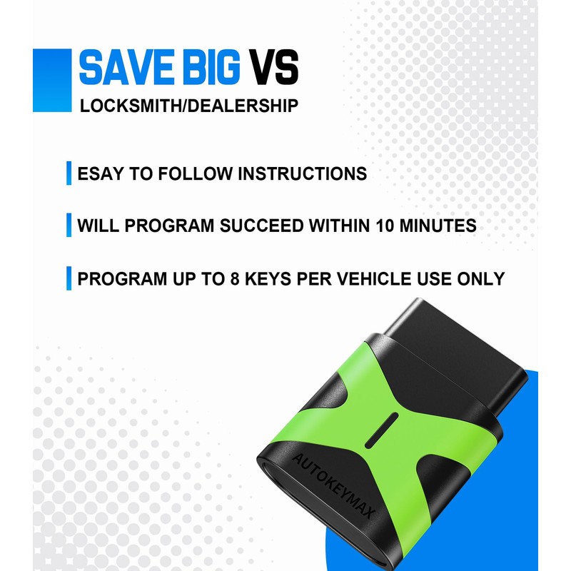 BestKeys Program at Home Kit, Car Key Fob with Uncut