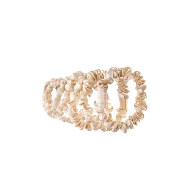 Veganboost Small Satin Scrunchies Nude