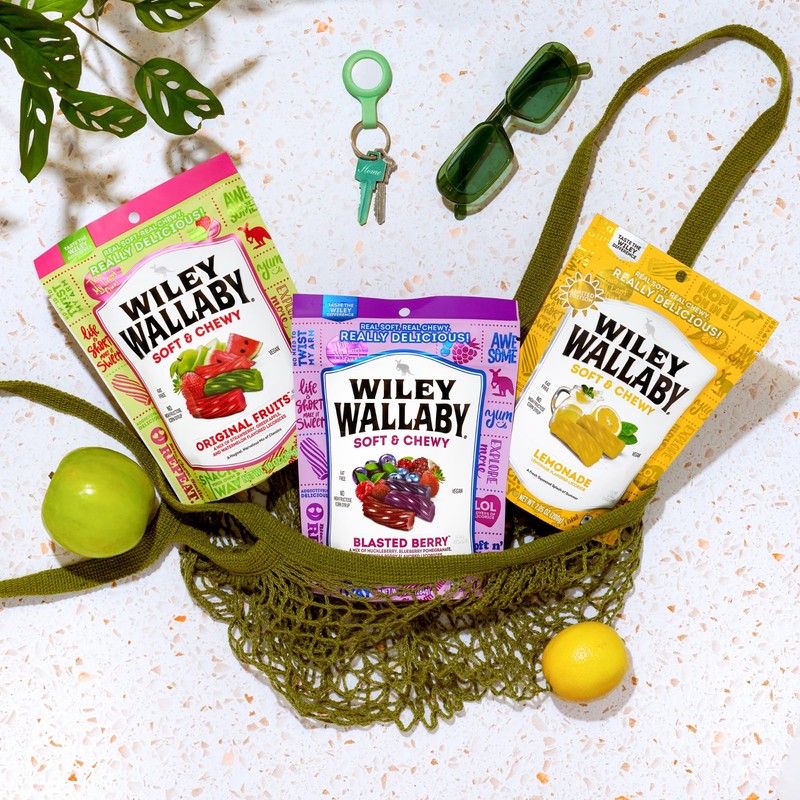 Wiley Wallaby Licorice Variety Pack - Lemonade, Original Fruits, &