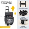 TOURIT 75 Can Rolling Cooler Detachable Double Deck Beach Cooler
