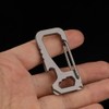 Titanium EDC Pry Bar Bottle Opener Key Chain Holder Keychain