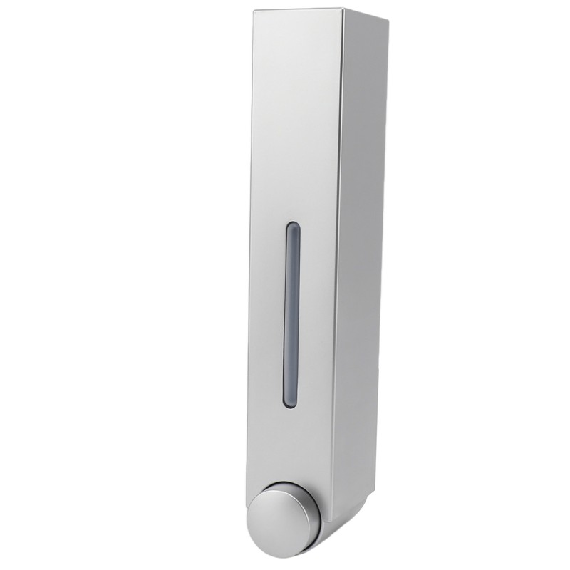 Manual Press Wall Mount Soap Dispenser Refillable Space Saving Shower