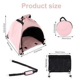 Laptop Zelt, Sonnenschutz Computer Wasserdichtes Gewebe Laptop Tent für die Arbeit im Freien Blendschutz Wärmereflexion Markise Wandelbare Tragetasche für den Außenbereich (Rosa)