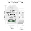 MoesGo ZigBee MESH Smart Alexa Lichtschalter Unterputz Funk Relais, Wireless