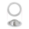 SILVERETTE The Original Silver Nursing Cups with O-Feel Silicon Ring