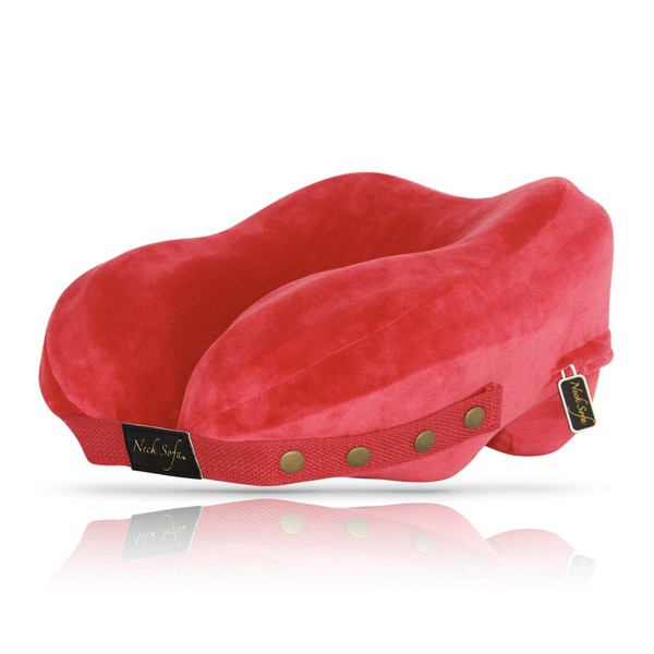 Neck Support Pillow - Cervical Collar - Neck Stress Relief Pillow - Red