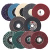 17Pcs 4inch Flap Discs & Grinding Polishing Wheel Cut Off