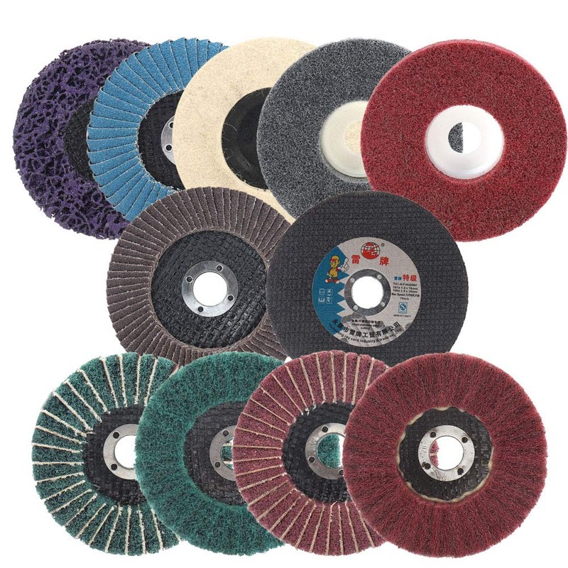 17Pcs 4inch Flap Discs & Grinding Polishing Wheel Cut Off