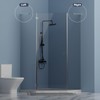 Heavy Duty Fixed Glass Clamp Support Bracket for Frameless Shower
