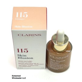 CLARINS Skin Illusion Natural Hydrating Foundation 115 Cognac 1oz