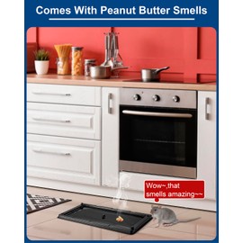 Rat & Mouse Glue Traps 12 Pack, Large Bulk Traps, Indoor for Home, Pre-Scented Adhesive Plastic Tray Inside House, Snake, Mice, Spider Pet Safe Pest Control