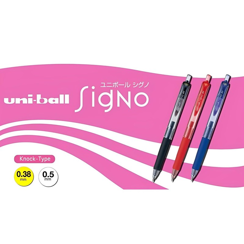 Mitsubishi Pencil Gel Ballpoint Pen Uni-Ball Signo RT 0.38 Black