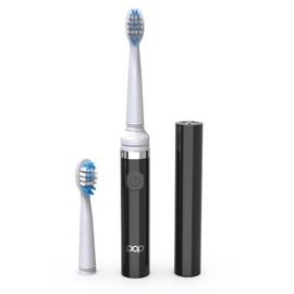 Pop Sonic Electric Toothbrush (Black) - Travel Toothbrushes w/AAA Battery | Kids Electric Toothbrushes with 2 Speed & 15,000-30,000 Strokes/Minute, Dupont Nylon Bristles