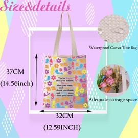 JYTAPP Lizzie Cartoon Character Tote Bag Always Remember You Are Braver Fan Gifts (beige)