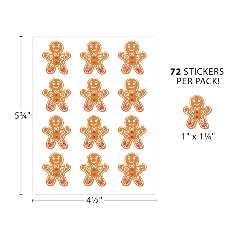 Teacher Created Resources Gingerbread Cookies Stickers (TCR6945)