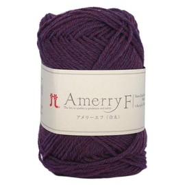 Hamanaka 2458 Amerie F Gota Medium Thick Yarn, Purple Type, 1.1 oz (30 g), Approx. 452.8 ft (130 m)