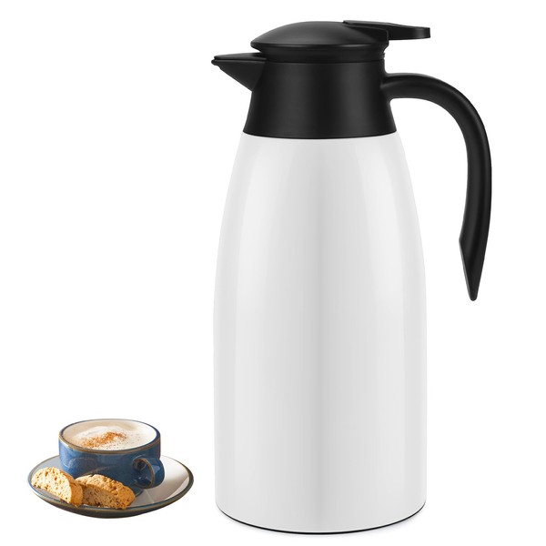 68oz Coffee Carafe Airpot Insulated Coffee Thermos Urn Stainless Steel