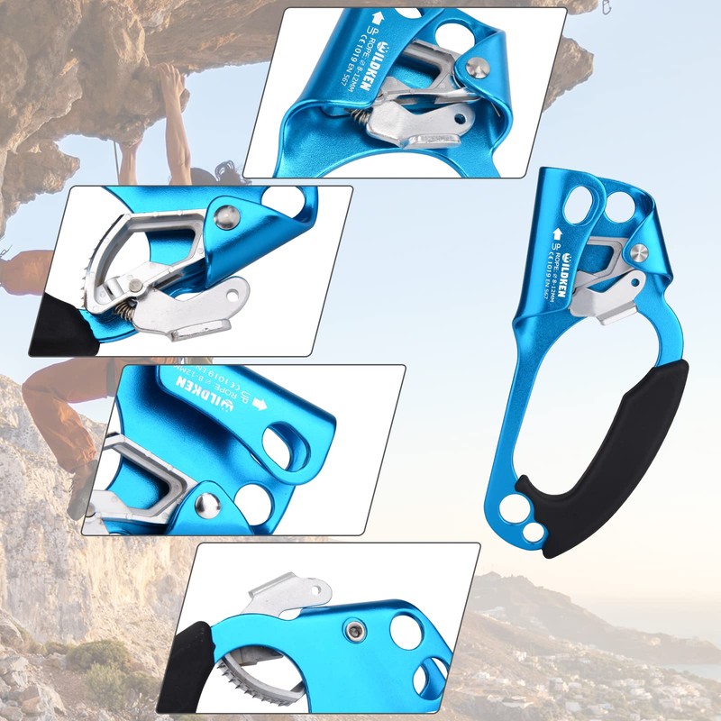 WILDKEN Climbing Hand Ascender Outdoor Mountaineering Tree Arborist Climbing Rappelling