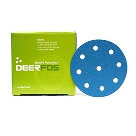 125mm Wet and Dry Sanding Discs for FESTOOL Rotex Pads Film Sandpaper 9 Hole Pack of 50 P60