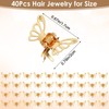 40Pcs Gold Butterfly Hair Clips for Women, Hollow Butterfly Metal
