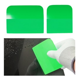 Dickno 2 in 1 PPF Squeegee Kit, Anti-Scratch Soft TPU Squeegee for Vinyl, Small Tint Squeegee Water Blade Scraper for Paint Protection Film, Vinyl Wrap Window Tint Tools (Green)