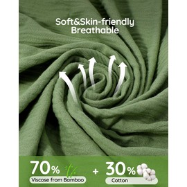 SUOSDEY Muslin Hooded Baby Towels for Newborn Infant Toddler, 70% Viscose from Bamboo 30% Cotton,Soft Baby Bath Towel with Hood Highly Absorbent and Newborn Essential,28 X 28 Inch