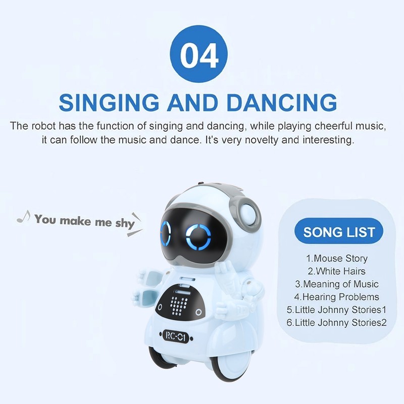 939A Robot Toy Interactive Voice Recognition Record Singing Dancing Mini
