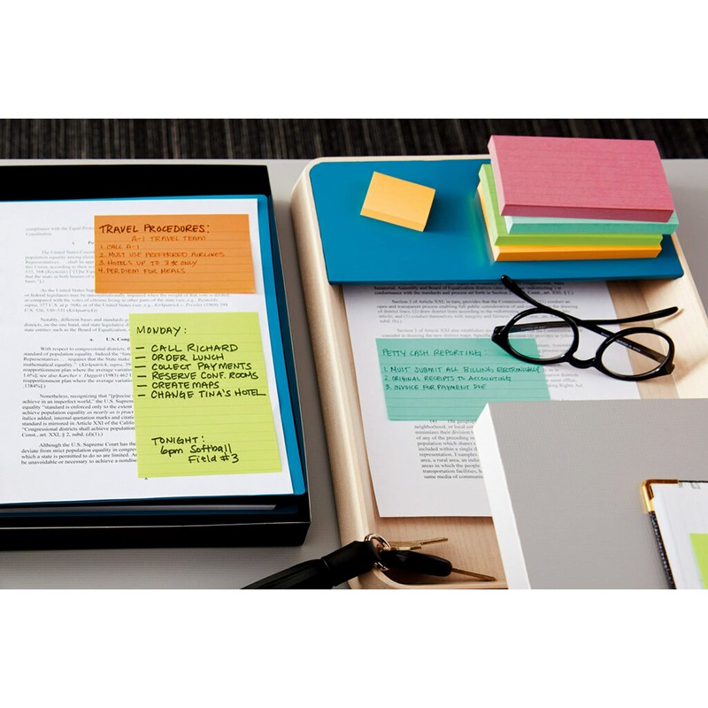 Post-it Notes, 3 in x 5 in, 5 Lined Sticky