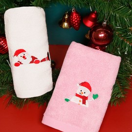 Songwol Towel Christmas Jump 130g 1 sheet Face Towel Commemorative Towel Return Gift, Yondu / 송월타올 크리스마스 점프 130g 1매 세면타올 기념수건 답례품, 연두
