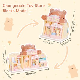 Vinbosion Building Blocks Set,Shop Building Toy,Store Street View Blocks Kit,Creative Toy Model Gift for Christmas,Birthday,New Year