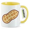 Huuraa Keramiktasse Erdnuss Comic Geschenk 330ml Gelb Erdnuss Überraschung