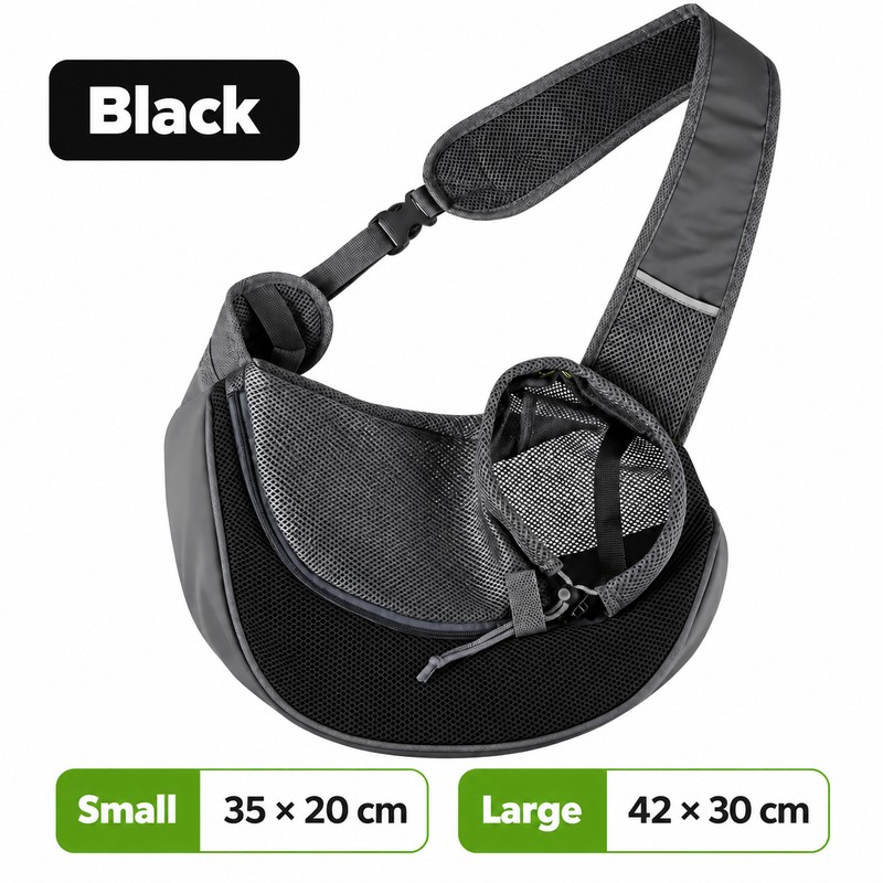 Breathable Dog Sling Carrier for Small Pets – Lightweight Mesh