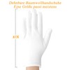 10 Pairs Cotton Gloves for Eczema, White Cotton Eczema Gloves
